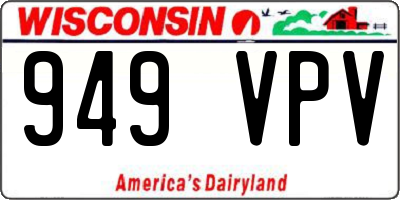 WI license plate 949VPV