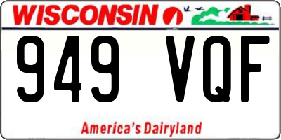 WI license plate 949VQF