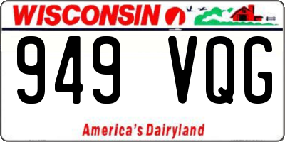 WI license plate 949VQG