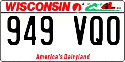 WI license plate 949VQO