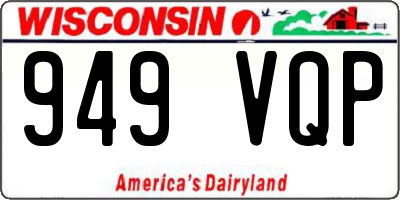 WI license plate 949VQP
