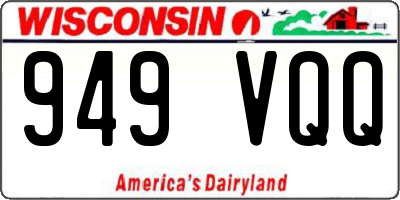 WI license plate 949VQQ