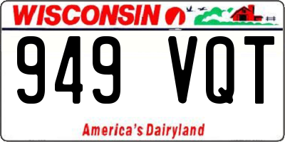 WI license plate 949VQT
