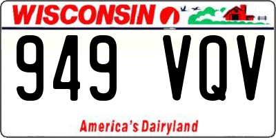 WI license plate 949VQV