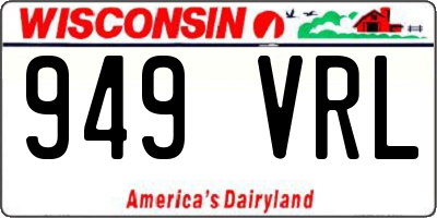 WI license plate 949VRL