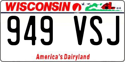 WI license plate 949VSJ