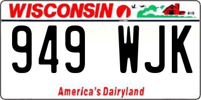 WI license plate 949WJK