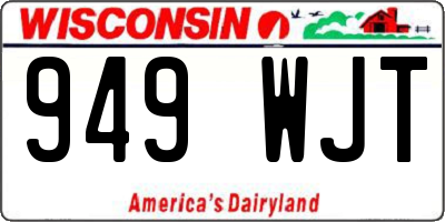 WI license plate 949WJT