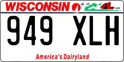WI license plate 949XLH