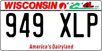 WI license plate 949XLP
