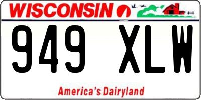 WI license plate 949XLW