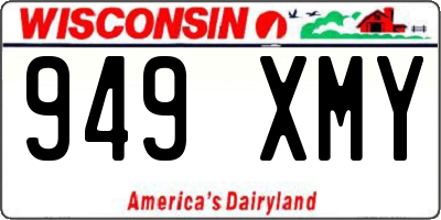 WI license plate 949XMY