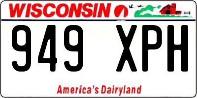 WI license plate 949XPH