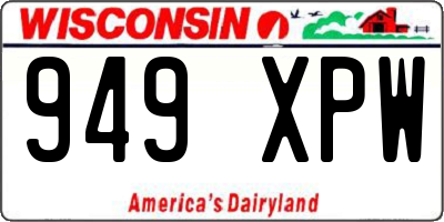 WI license plate 949XPW