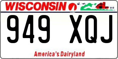 WI license plate 949XQJ
