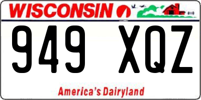 WI license plate 949XQZ