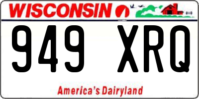 WI license plate 949XRQ