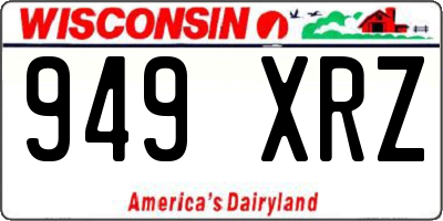 WI license plate 949XRZ