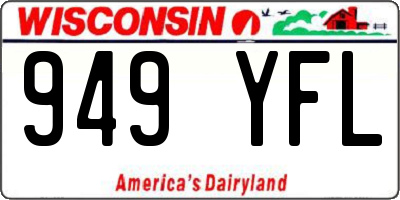 WI license plate 949YFL