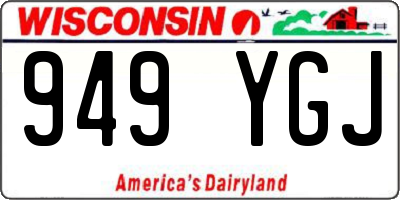 WI license plate 949YGJ
