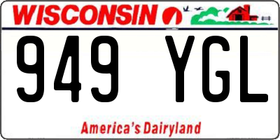 WI license plate 949YGL