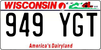 WI license plate 949YGT