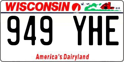 WI license plate 949YHE