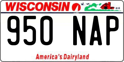 WI license plate 950NAP