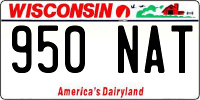 WI license plate 950NAT