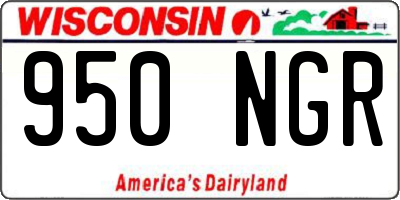 WI license plate 950NGR