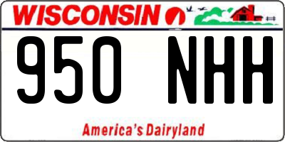 WI license plate 950NHH