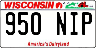 WI license plate 950NIP