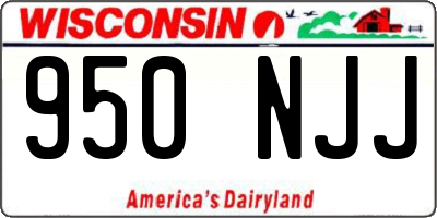 WI license plate 950NJJ