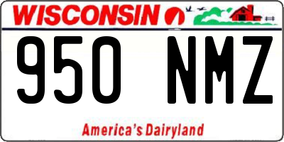 WI license plate 950NMZ