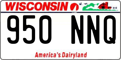 WI license plate 950NNQ