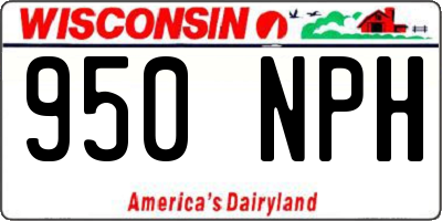 WI license plate 950NPH
