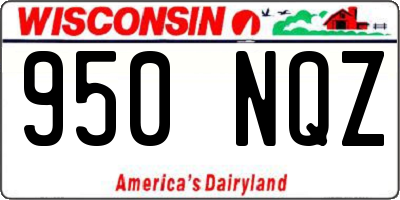 WI license plate 950NQZ