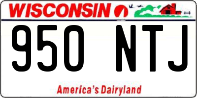 WI license plate 950NTJ