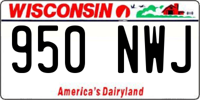WI license plate 950NWJ
