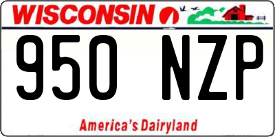 WI license plate 950NZP