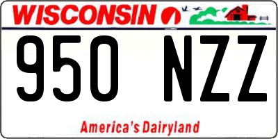 WI license plate 950NZZ
