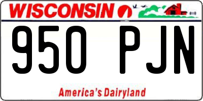 WI license plate 950PJN