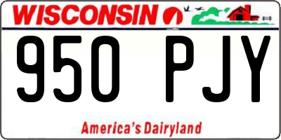 WI license plate 950PJY