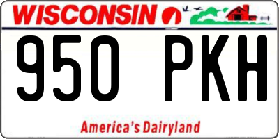WI license plate 950PKH