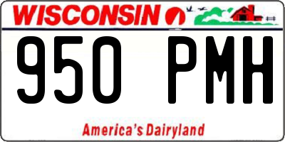 WI license plate 950PMH