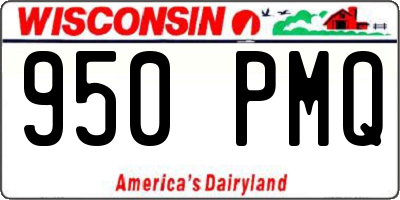 WI license plate 950PMQ