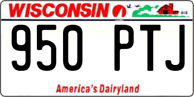 WI license plate 950PTJ