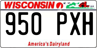 WI license plate 950PXH