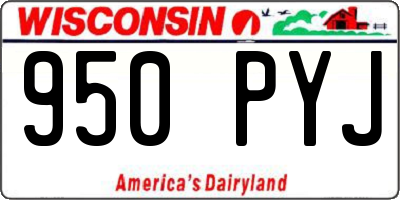 WI license plate 950PYJ