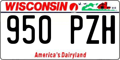 WI license plate 950PZH